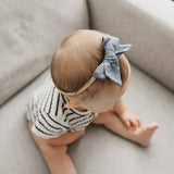 Classic Nylon Bow - Denim