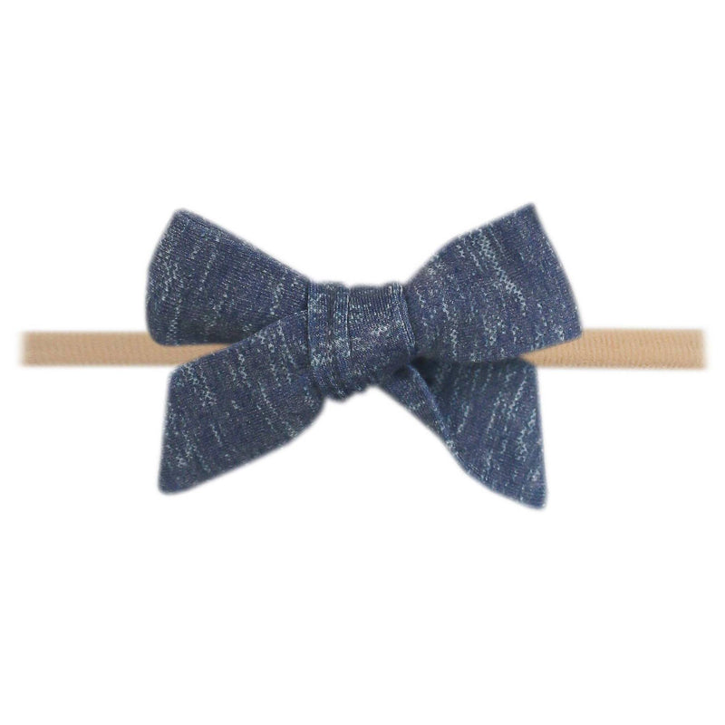 Classic Nylon Bow - Denim