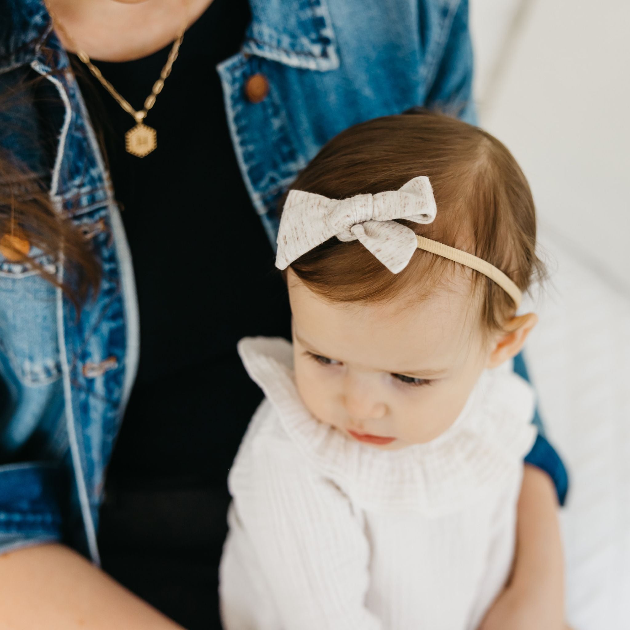 Classic Nylon Bow - Oat