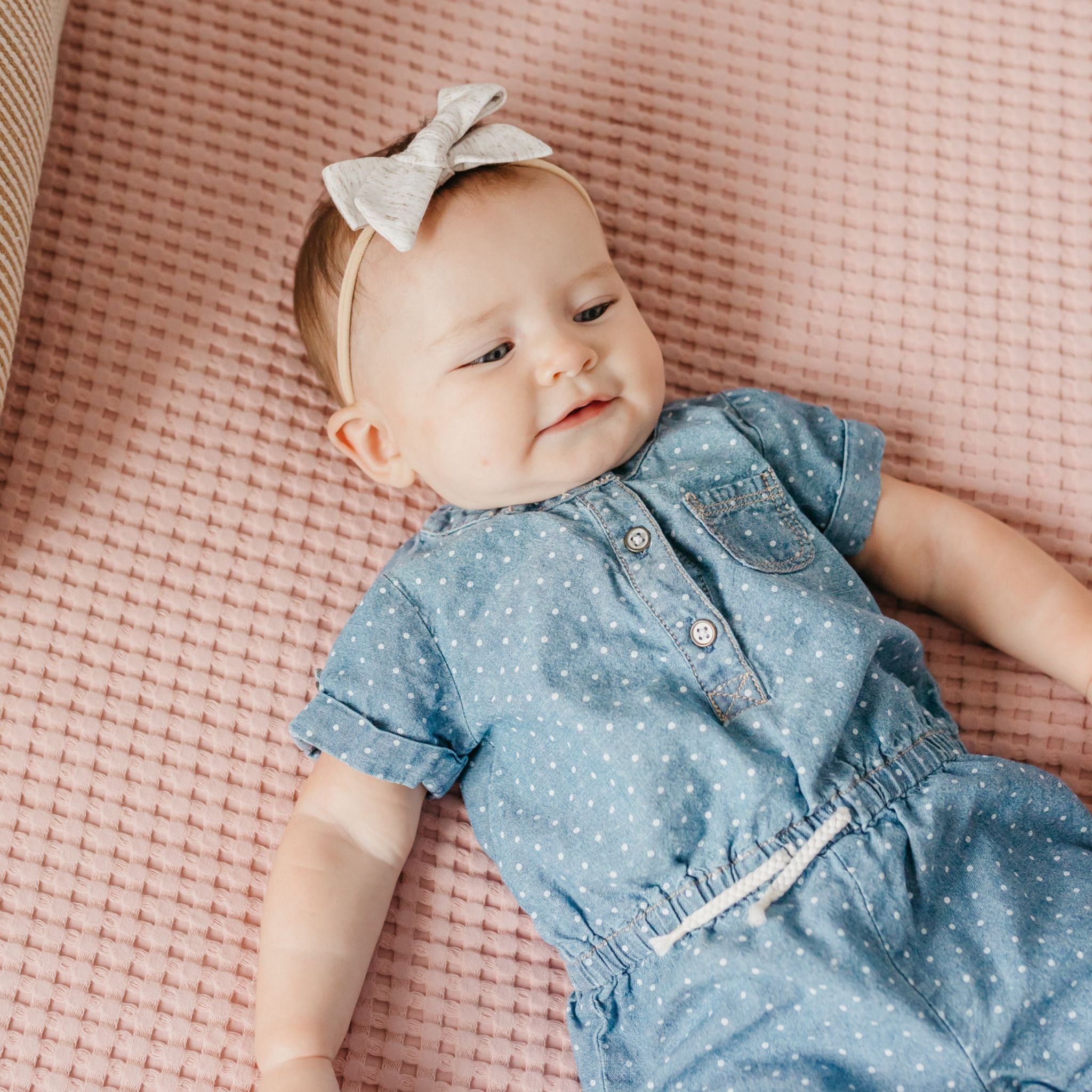 Classic Nylon Bow - Oat