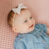 Classic Nylon Bow - Oat