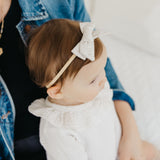 Classic Nylon Bow - Oat