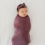 Classic Nylon Bow - Plum