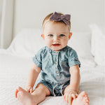 Classic Nylon Bow - Violet