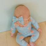 Classic Nylon Bow - Clementine