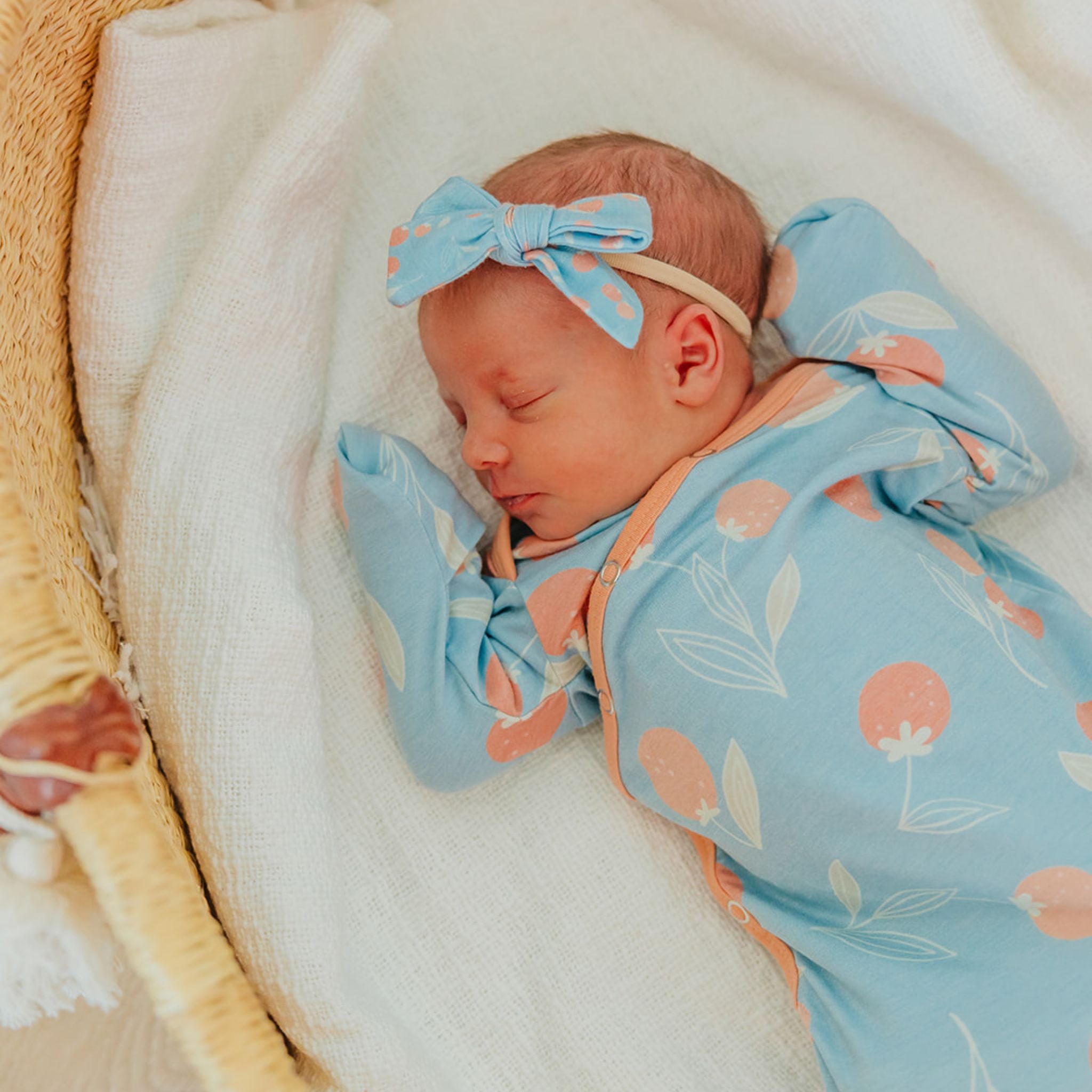 Classic Nylon Bow - Clementine