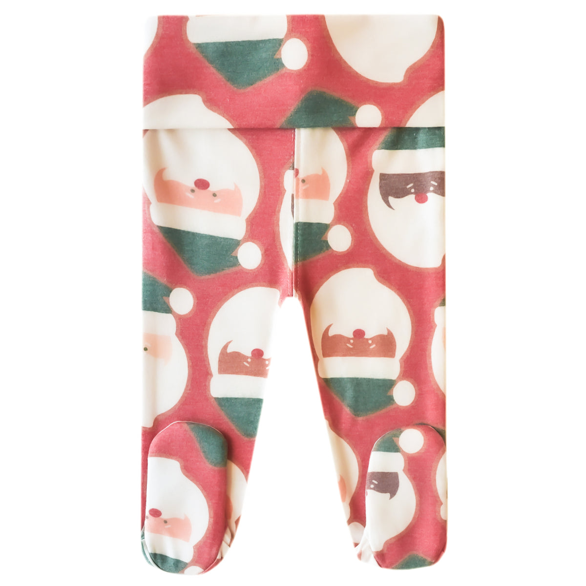 Footed Baby Pants- Claus