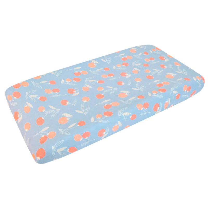 Premium Knit Diaper Changing Pad Cover - Clementine