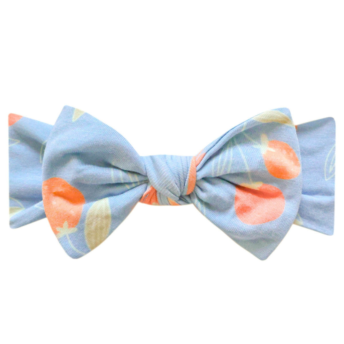 Knit Headband Bow - Clementine