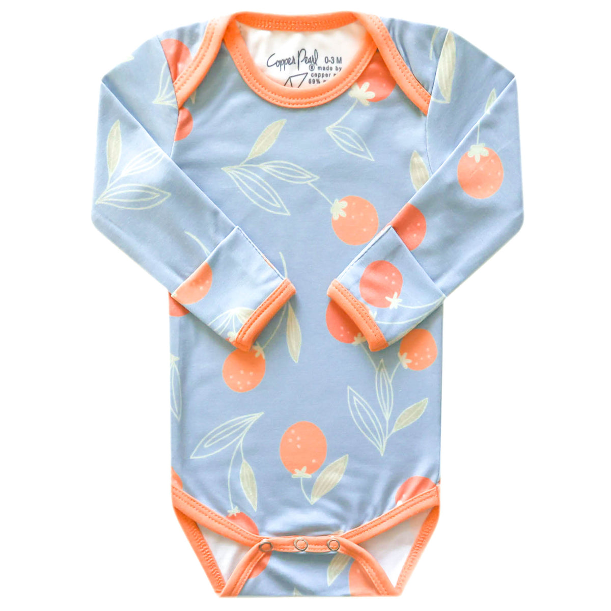 Long Sleeve Bodysuit - Clementine