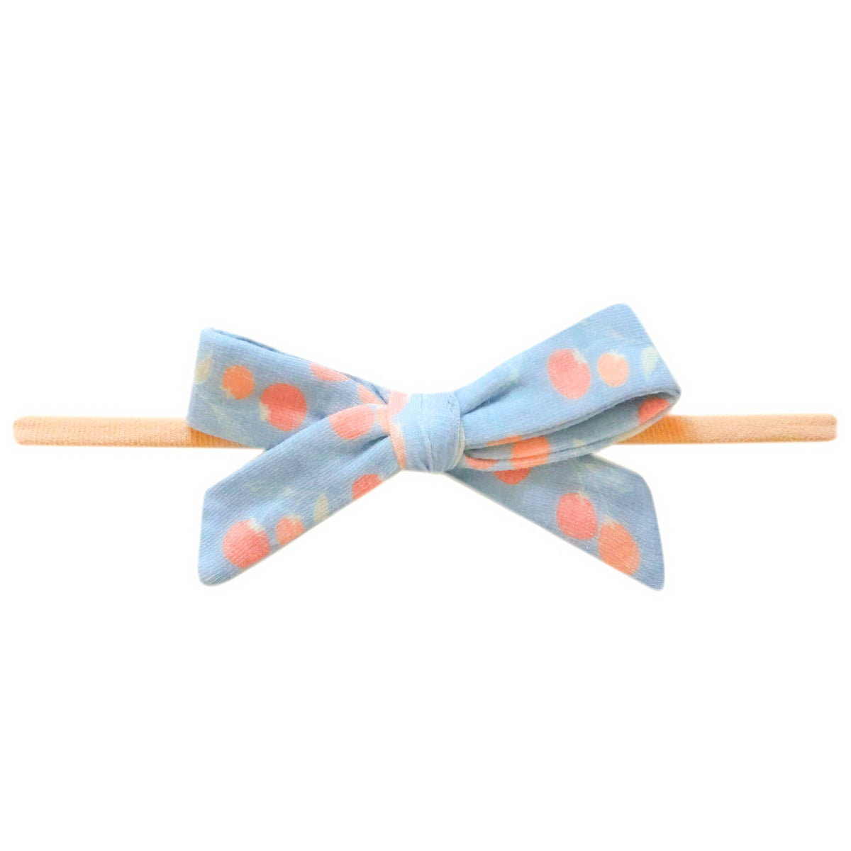 Ribbon Nylon Bow - Clementine