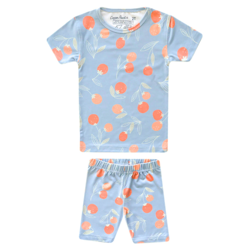 2pc Short Sleeve Pajama Set - Clementine