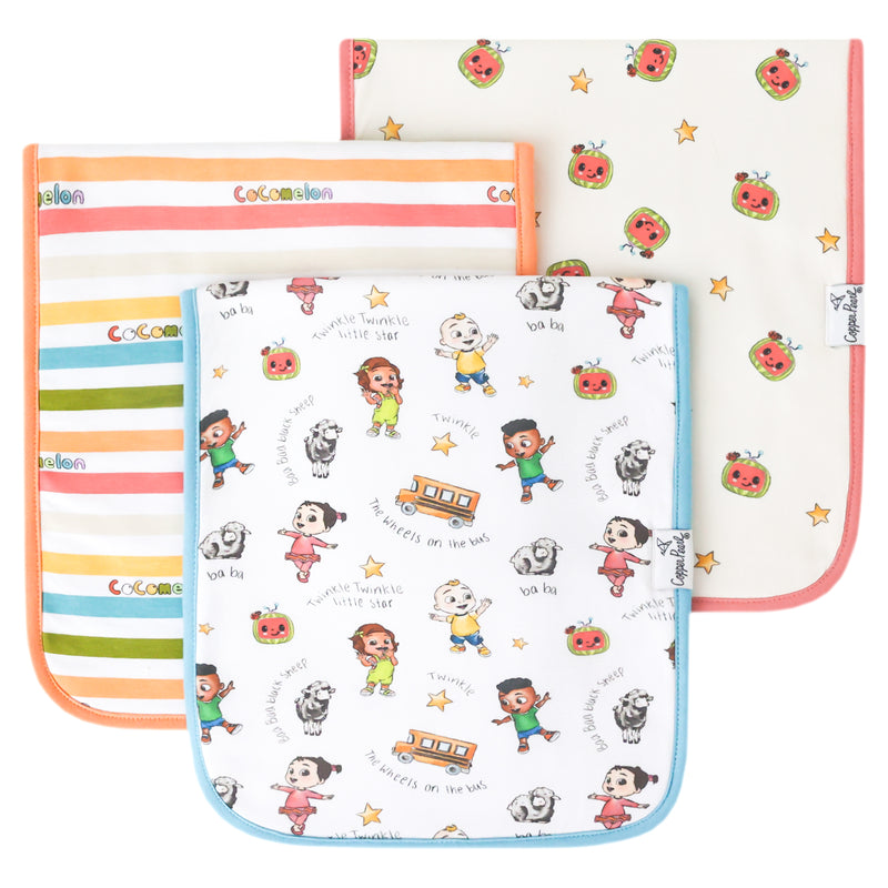 Premium Burp Cloths - CoComelon Friends