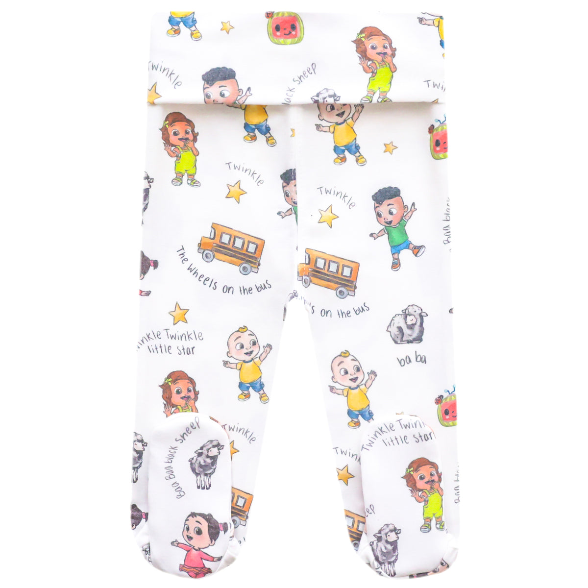 Footed Baby Pants- CoComelon Friends