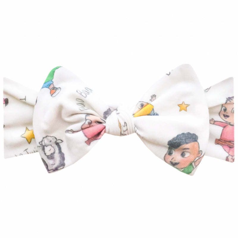 Knit Headband Bow - CoComelon Friends