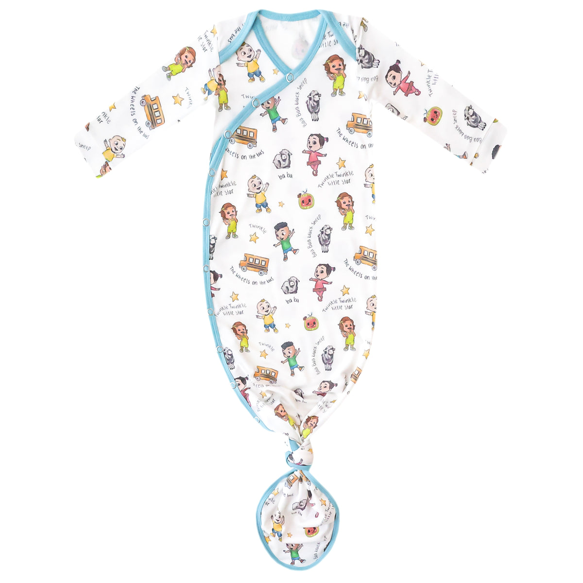 Newborn Knotted Gown - CoComelon Friends