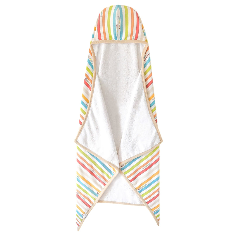 Premium Big Kid Hooded Towel - CoComelon Stripe