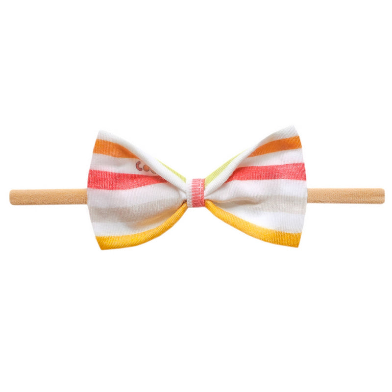 Bowtie Nylon Bow - CoComelon Stripe