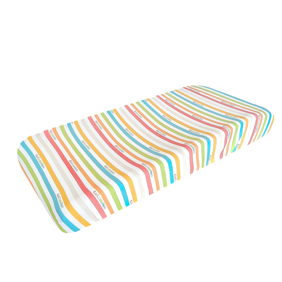 Premium Knit Diaper Changing Pad Cover - CoComelon Stripe