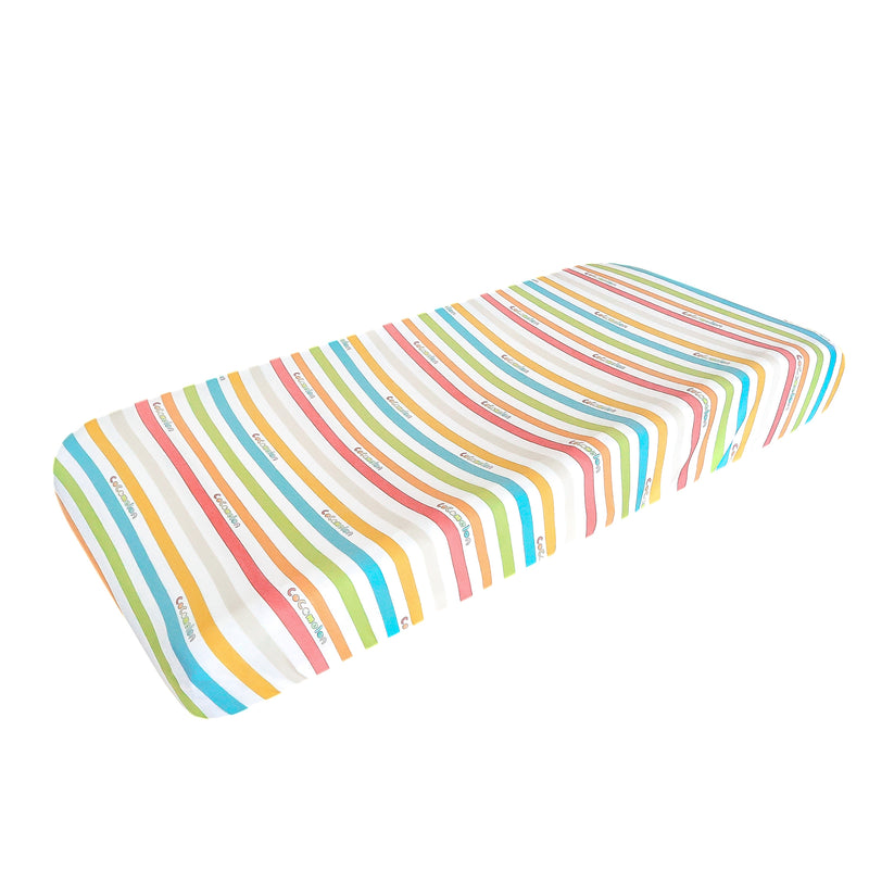 Premium Knit Diaper Changing Pad Cover - CoComelon Stripe