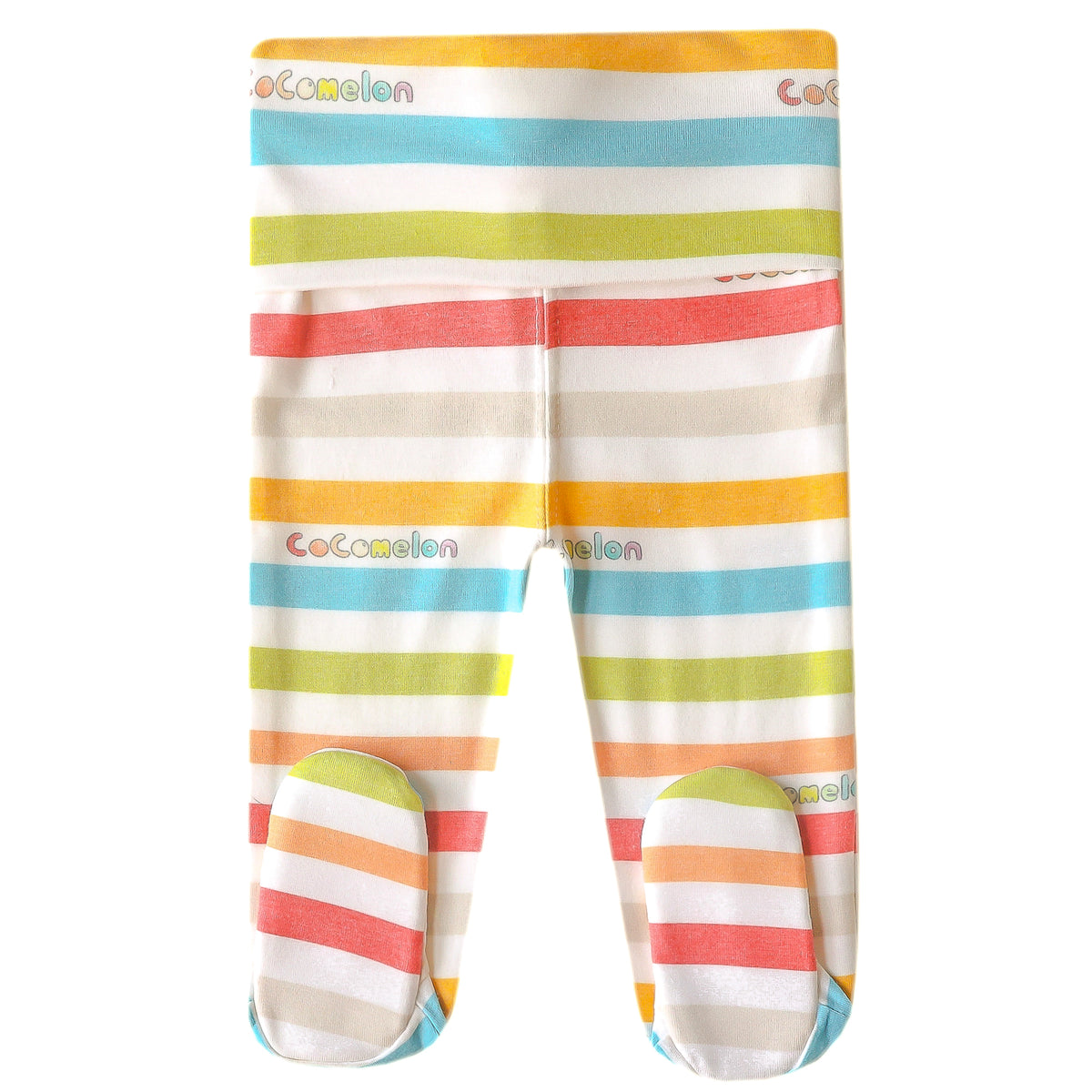 Footed Baby Pants- CoComelon Stripe