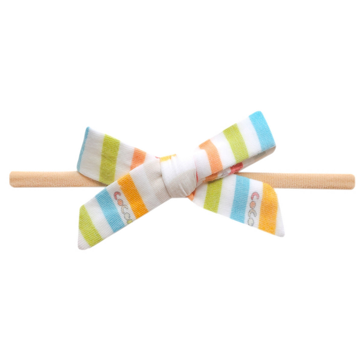 Ribbon Nylon Bow - CoComelon Stripe