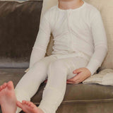 Convertible Zip-Up Footie Pajama - Cru