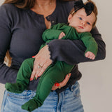 Convertible Zip-Up Footie - Alder