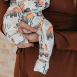 Convertible Zip-Up Footie - Bison