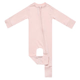 Convertible Zip-Up Footie - Blush