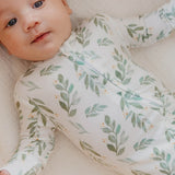 Convertible Zip-Up Footie - Fern