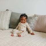 Bamboo Convertible Zip-Up Footie - Angelique