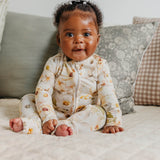 Bamboo Convertible Zip-Up Footie - Angelique