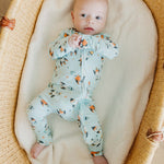 Bamboo Convertible Zip-Up Footie - Rocketeer