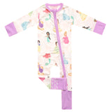 Convertible Zip-Up Footie - Disney Princess