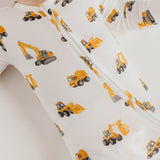 Bamboo Convertible Zip-Up Footie Pajama - Dozer
