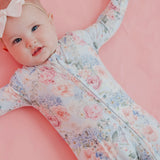 Convertible Zip-Up Footie - Genevieve