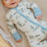 Convertible Zip-Up Footie - Hundred Acre Wood