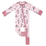 Convertible Zip-Up Footie - Minnie Mouse