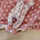 Convertible Zip-Up Footie - Minnie Mouse