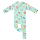 Convertible Zip-Up Footie - Sesame Street Retro Floral