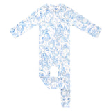 Bamboo Convertible Zip-Up Footie Pajama - Vintage Carnival