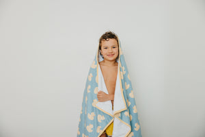 Premium Big Kid Hooded Towel - Ducky | Copper Pearl