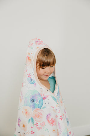 Premium Big Kid Hooded Towel - Ducky | Copper Pearl