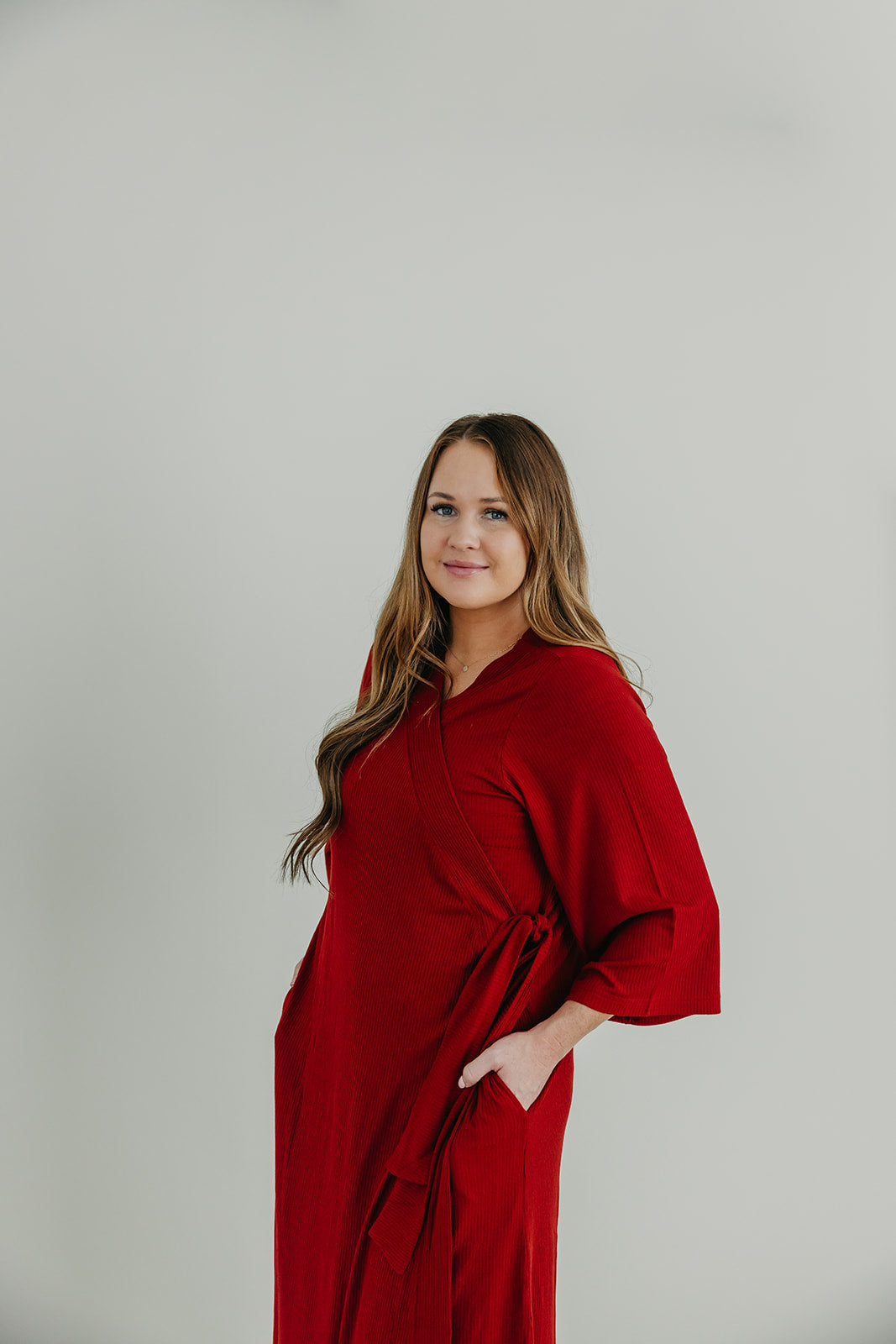 Women's Everyday Robe - Cranberry