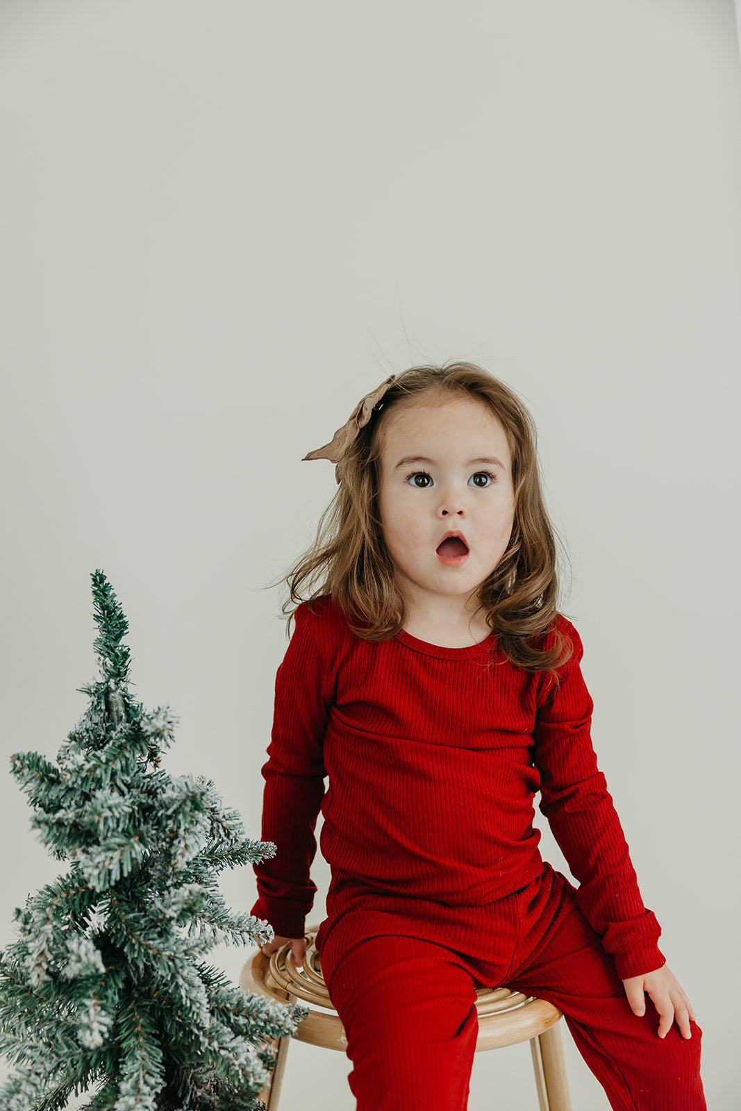 2pc Long Sleeve Pajama Set - Cranberry – Copper Pearl