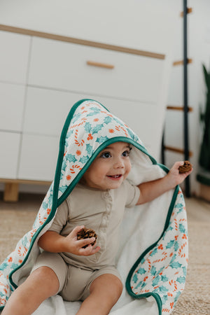 Premium Big Kid Hooded Towel - Ducky | Copper Pearl