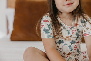 Copper Pearl 2-Piece Short Sleeve Pajama Set - Rad 4T