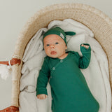 Newborn Knotted Gown - Balsam