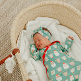 Newborn Knotted Gown - Prancer